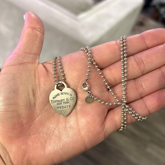 Tiffany Return to Tiffany Sterling Silver Heart Tag Dog Tag